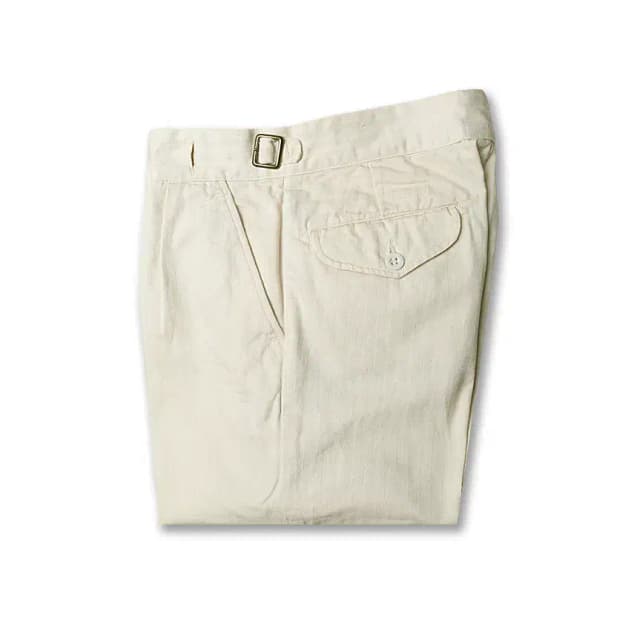 케네스 필드 [Kenneth Field] 아이보리 헤링본 구르카 팬츠