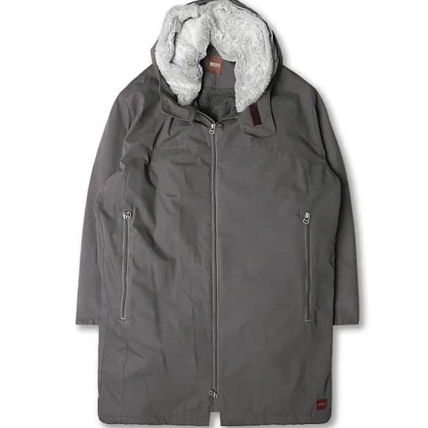 휴고 보스 [Hugo Boss] 그레이 바움울레 코튼 독일 롱 필드자켓