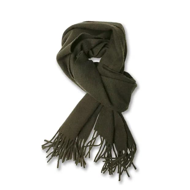 할인# 드레익스 [Drake's] 100% 램즈울 카키 머플러