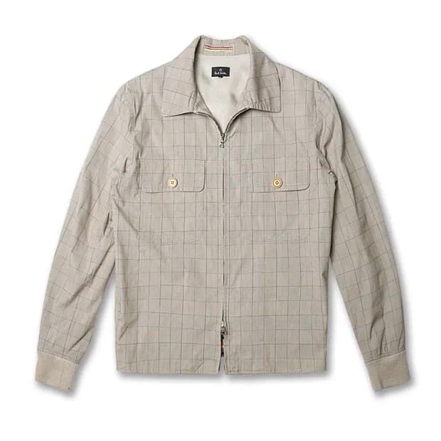 폴 스미스 [Paul Smith] 투웨이 체크 블루종 자켓 클래식 명품