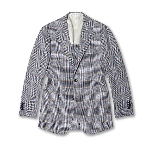 링자켓 [Ring Jacket] 로로피아나 트위드 체크 블랙 라벨 자켓