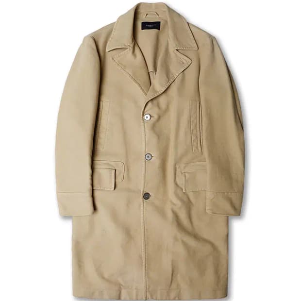 버버리 [BurBerry] 바움울레 코튼 몰스킨 빈티지 코트
