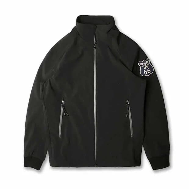 휴고 보스 [Hugo Boss] 루트 66 심플 폴리 자켓 검정 블랙