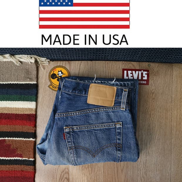 미국 메이드 90s levis 리바이스 501 빈티지 데님 32