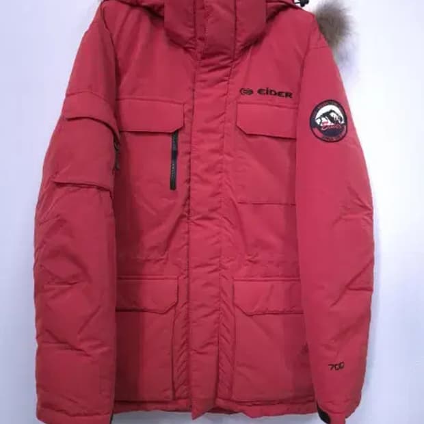 BT594 아이더 남성100사이즈 오렌지 프렌치C 다운점퍼