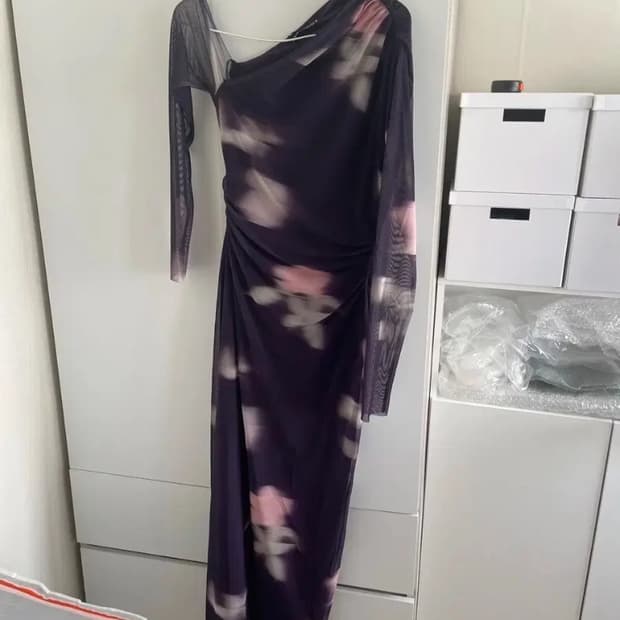 Zara 프린티드 툴레 드레스