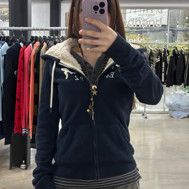 아베크롬비 양털 울프죠 후드집업