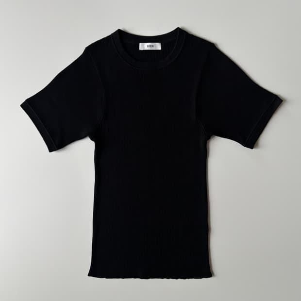 T-shirt silk knitwear black