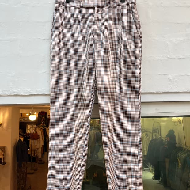 Alexander McQueen 체크패턴 슬랙스 48