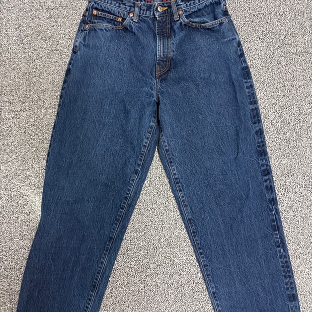 슈프림 리지드 인디고 배기 팬츠