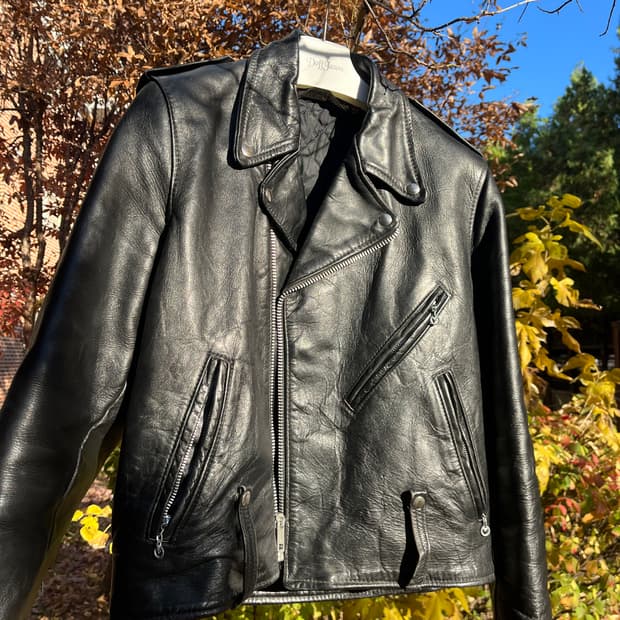 70s 빈티지 할리데이비슨 amf 레더 자켓