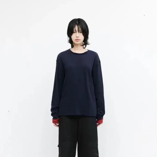 해칭룸 Two Face Ringer Tee Red/Navy 2(s사이즈)