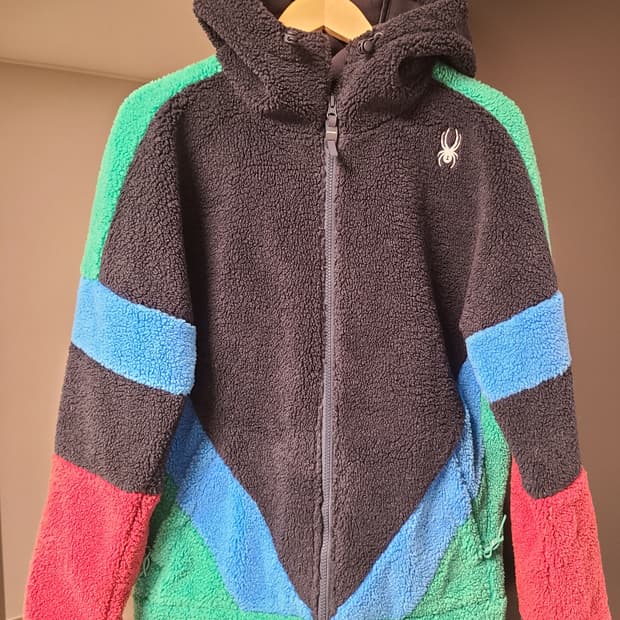 스파이더 멀티컬러 뽀글이 플리스