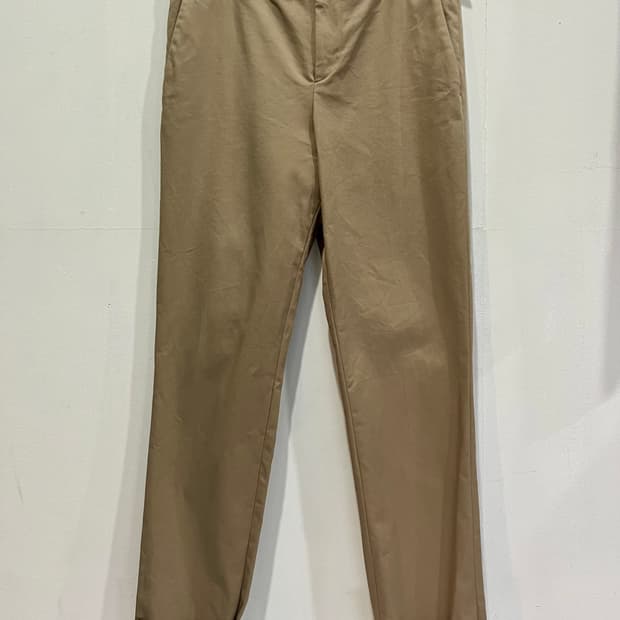 닐바렛 스키니핏 베이지 벨트 면바지 46 정품