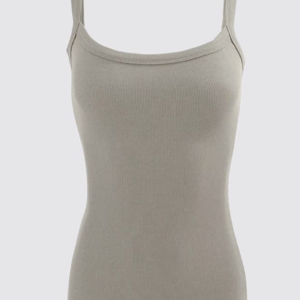 킴서울 111 SLEEVELESS TOP 카키베이지