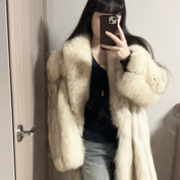 사가폭스 폭스퍼 여우퍼 리얼퍼 퍼코트 퍼자켓