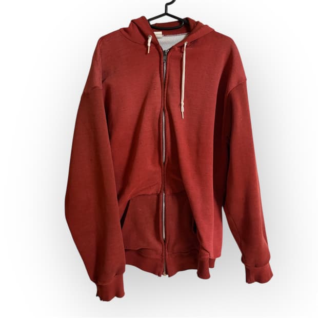 90s Thermal lining hoodie zip up