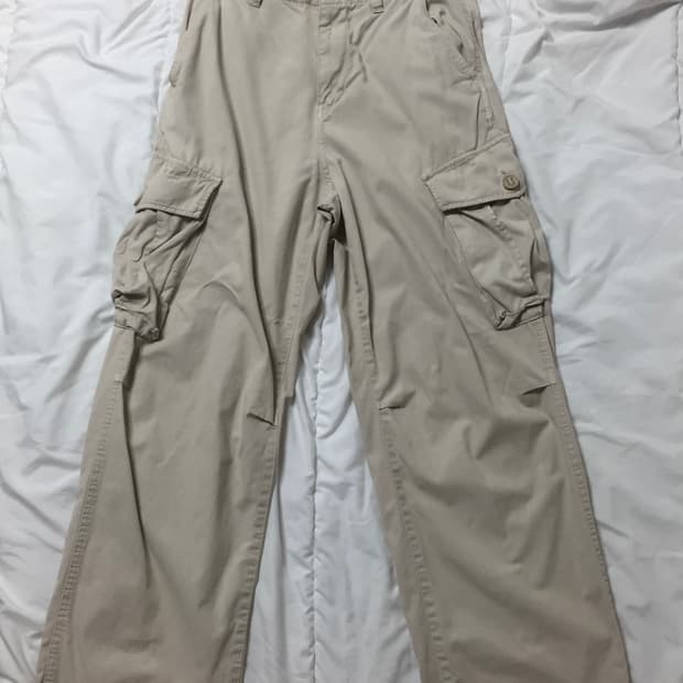자라 베이지 코튼 카고팬츠
