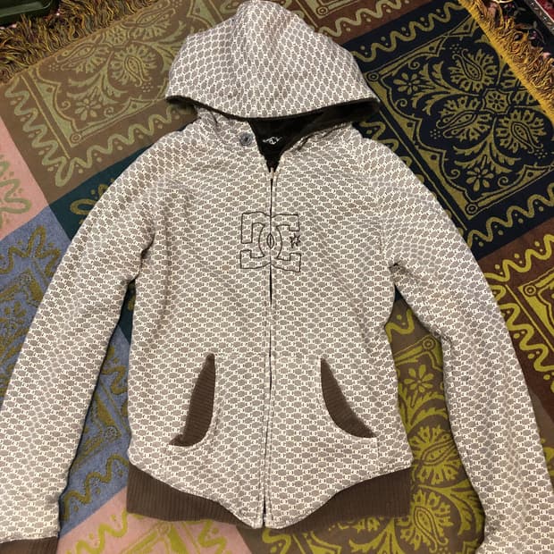 DC shoes reversible hood zipup