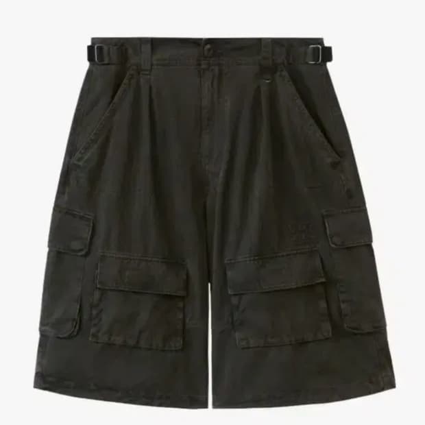 (3) 폴리테루 버뮤다 카고 팬츠 머드