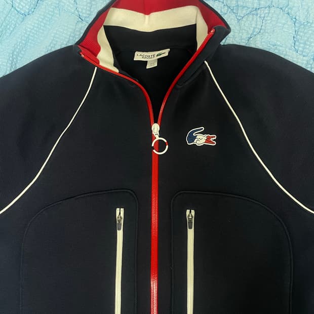 라코스테 면 집업 4싸이즈 