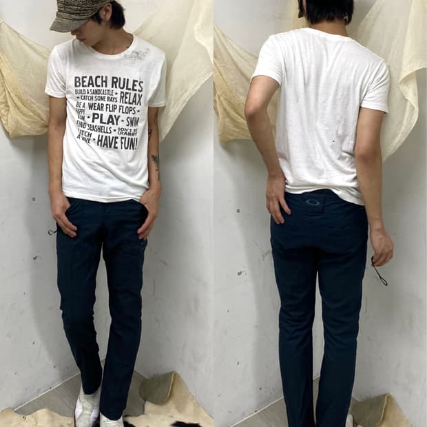 [MOUSSY]Lettering White Tee