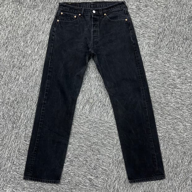 (허단40)00'S 리바이스 501 워싱블랙-M1256