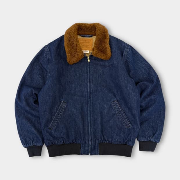 리바이스 루즈핏 시어링 베이 데님 봄버 자켓 