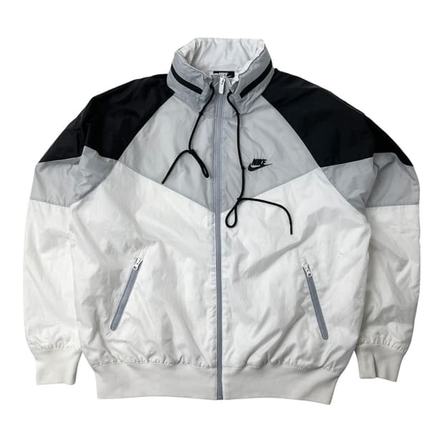 [중고] 나이키 빅스우시 집업 바람막이 화이트 M