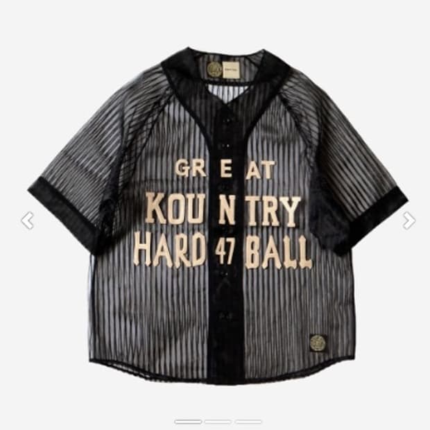  캐피탈 시어 스트라이프 그레이트 컨트리 베이스볼 셔츠