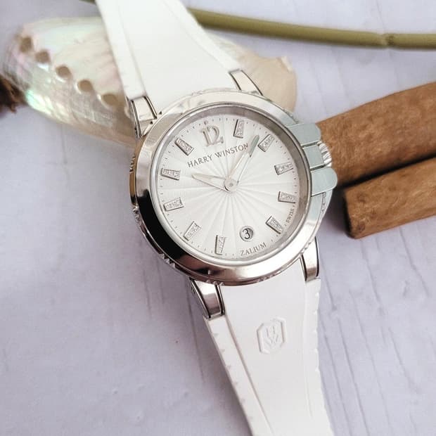 정품 해리 윈스턴 오션 잘리움 스포츠 36mm 남여공용 쿼츠 시계
