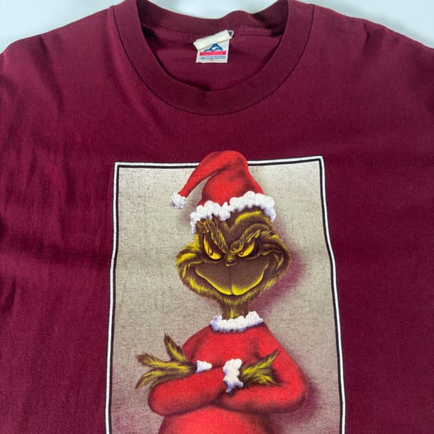90s the grinch christmas 빈티지 그린치 티셔츠