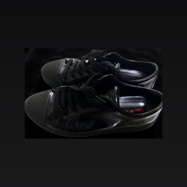 프라다스포츠 블랙 단화 슈즈 245