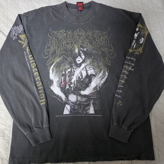 [XL] 체인소맨 레저 부틀렉 이더리얼 스튜디오 페이드 블랙 롱슬리브