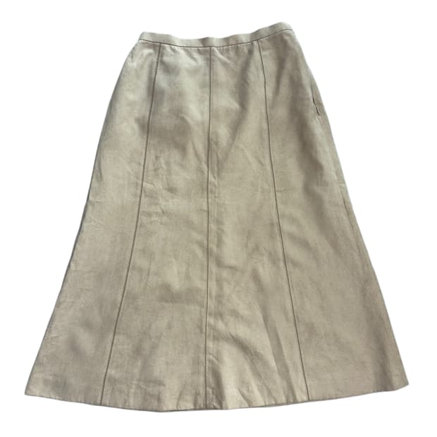 Lantana 일본브랜드 스웨이드 스티치 롱 스커트