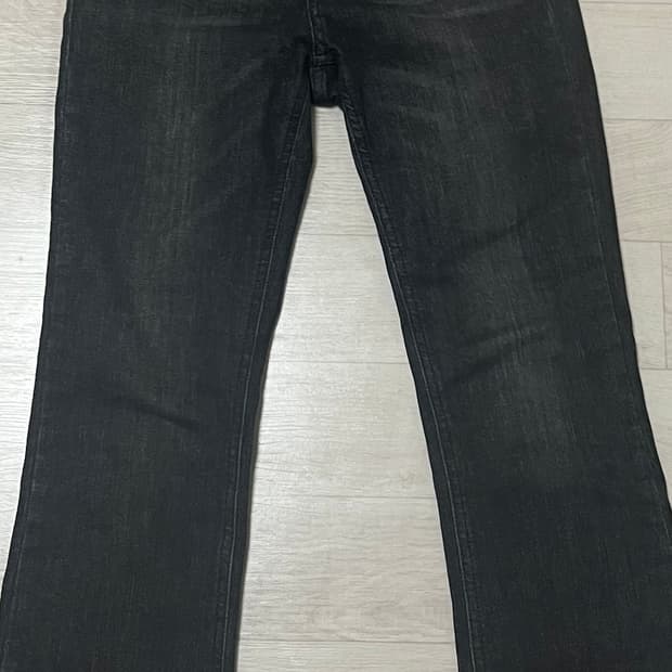 쓰리타임즈 5501 부츠컷 팬츠 흑청 S사이즈