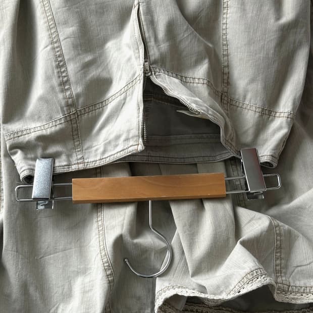 Light denim washed deisgn long skirt