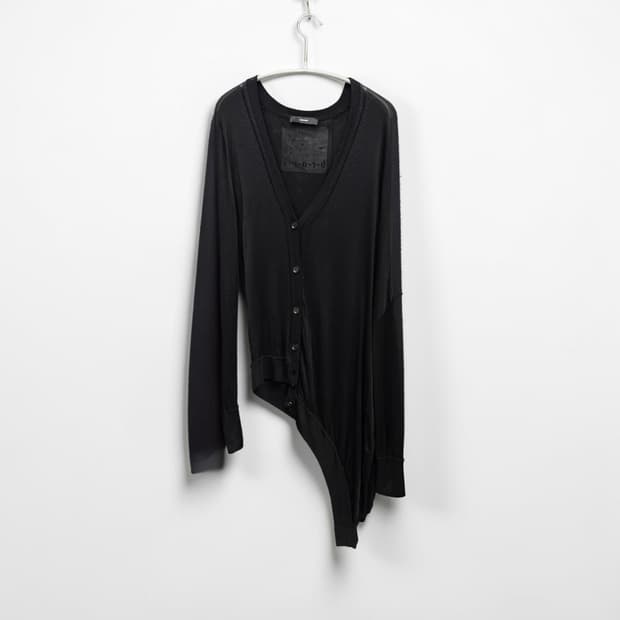 DIESEL asymmetric sheer cardigan