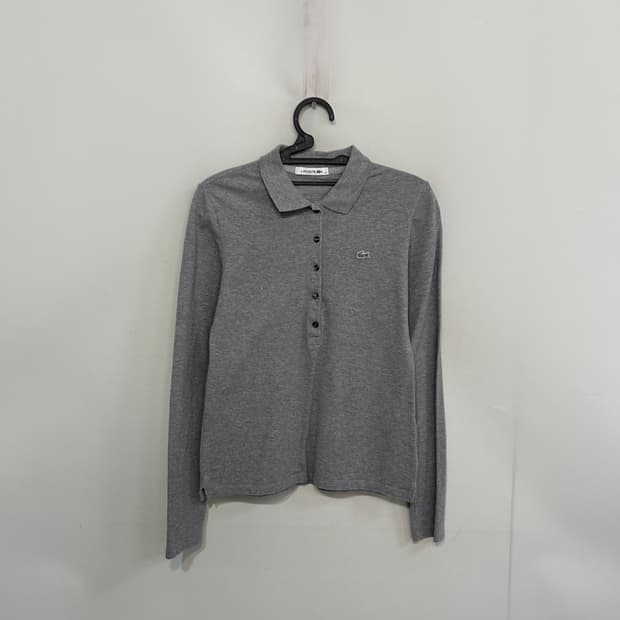라코스테 여성 긴팔티 95 그레이 상태최상