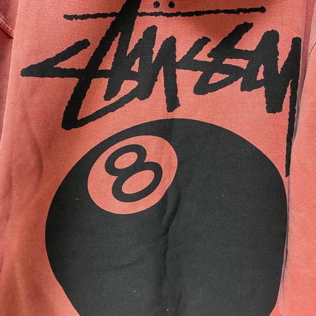 스투시 8볼 후드 피그먼트 구아바컬러