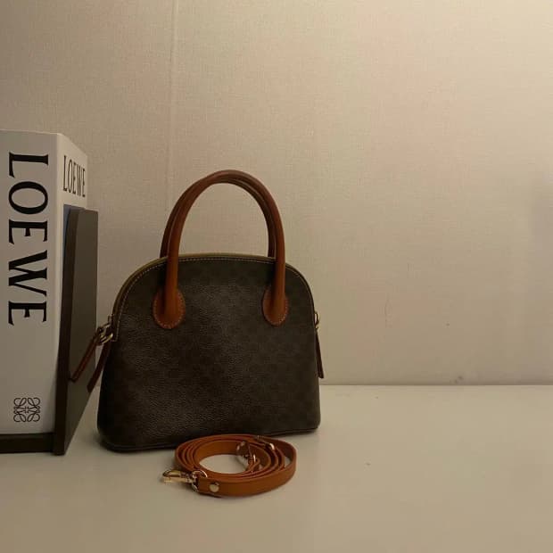 CELINE / 빈티지 셀린느 브라운 마카담 스몰 토트백 / 숄더백