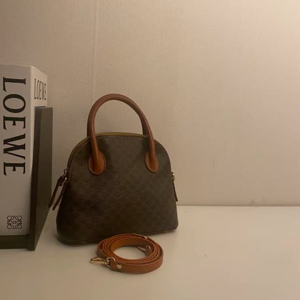 CELINE / 빈티지 셀린느 브라운 마카담 스몰 토트백 / 숄더백