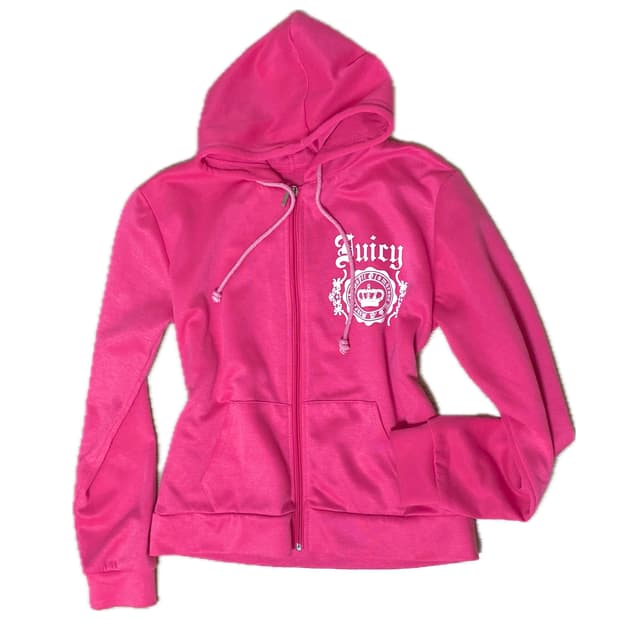 핫핑크 트레이닝 후드 집업