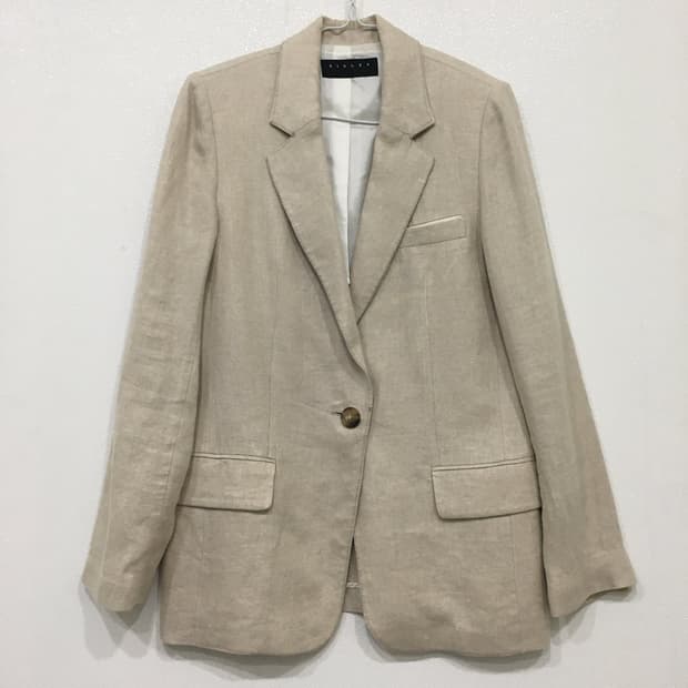 SISLEY 시슬리 린넨 블레이저 자켓 90
