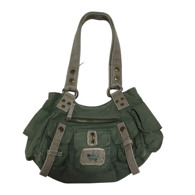 밍가런던 카모 숄더백