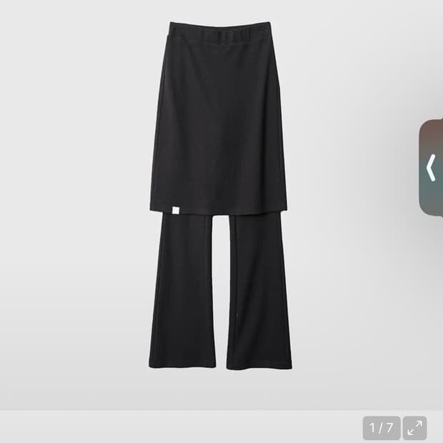 999휴머니티 레깅스 스커트 블랙 