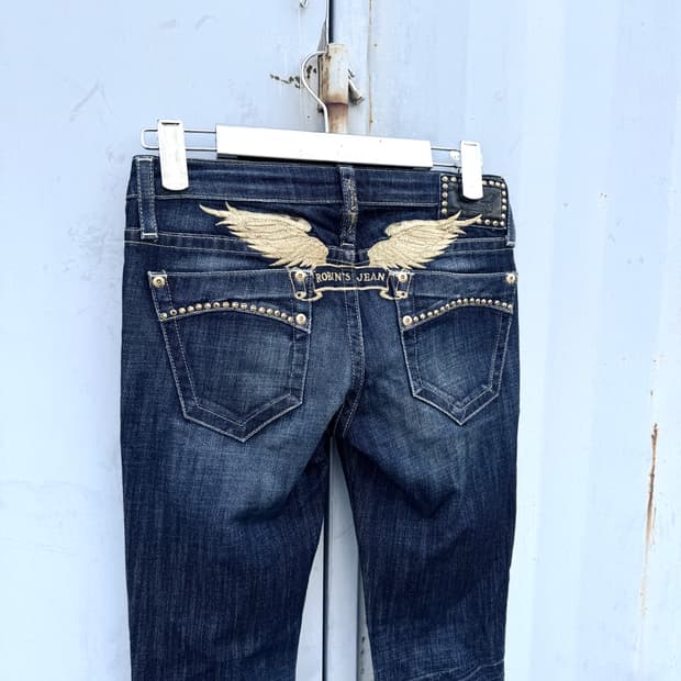 윙 스키니 데님 진