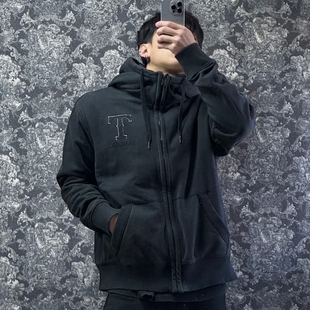 mlb 엠엘비 양털기모 후드 집업