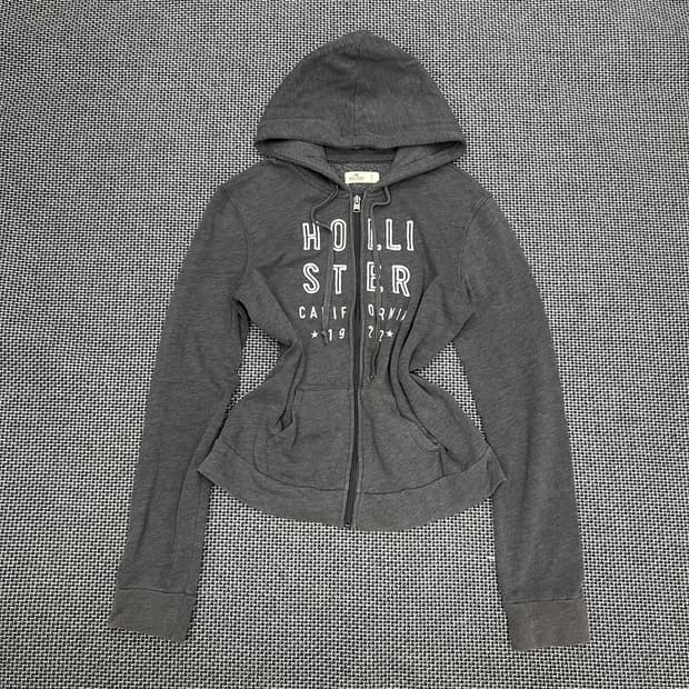 착샷O 홀리스터 그레이 후드집업
