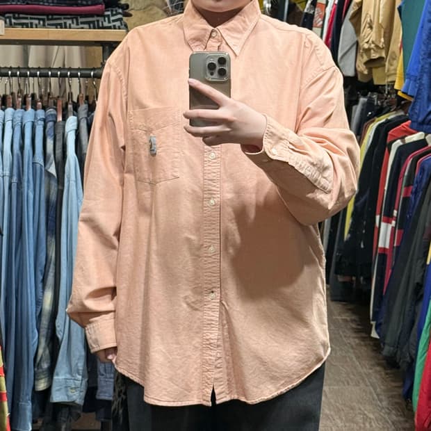 [HI] 칼하트 긴팔셔츠 피치핑크